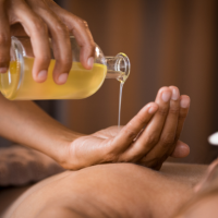 Oily Skin Body Massage with Ginger Oil